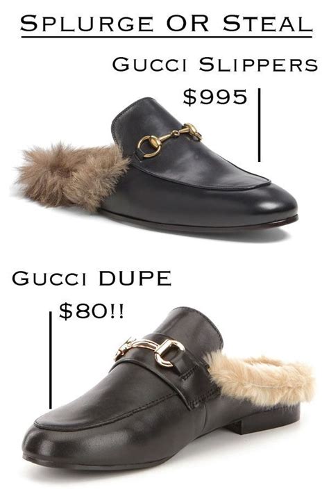 gucci fur slipper dupe|gucci fur slippers women.